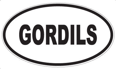 GORDILS - Oval Magnet