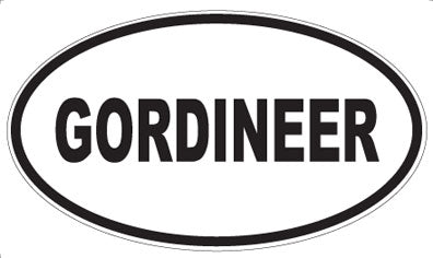 GORDINEER - Oval Magnet