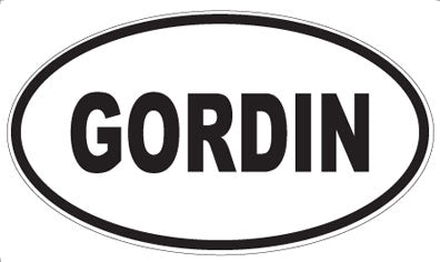 GORDIN - Oval Magnet