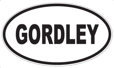 GORDLEY - Oval Magnet