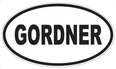 GORDNER - Oval Magnet
