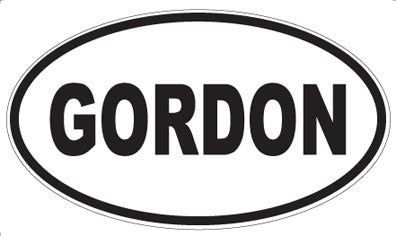GORDON - Oval Magnet