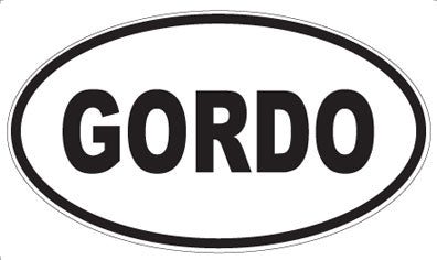 GORDO - Oval Magnet