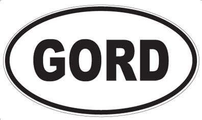 GORD - Oval Magnet