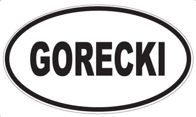 GORECKI - Oval Magnet