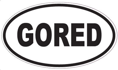 GORED - Oval Magnet