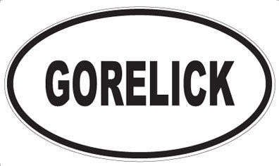 GORELICK - Oval Magnet