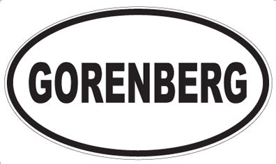 GORENBERG - Oval Magnet