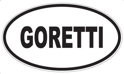 GORETTI - Oval Magnet