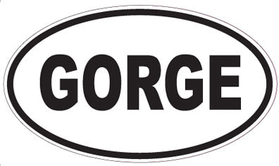 GORGE - Oval Sticker