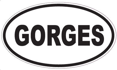 GORGES - Oval Sticker
