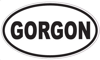 GORGON - Oval Sticker
