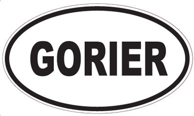 GORIER - Oval Sticker