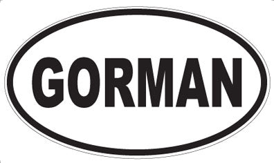 GORMAN - Oval Magnet