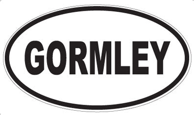 GORMLEY - Oval Sticker