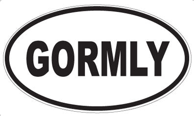 GORMLY - Oval Magnet