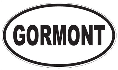 GORMONT - Oval Magnet