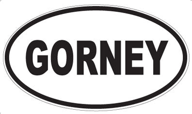 GORNEY - Oval Sticker