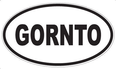 GORNTO - Oval Magnet