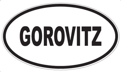 GOROVITZ - Oval Magnet