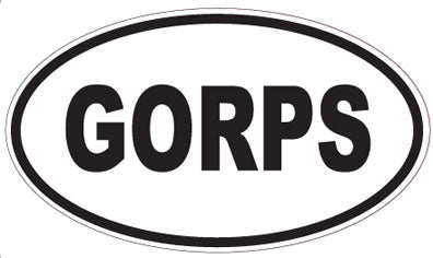 GORPS - Oval Magnet