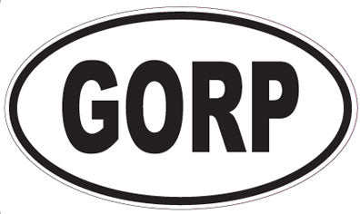 GORP - Oval Sticker