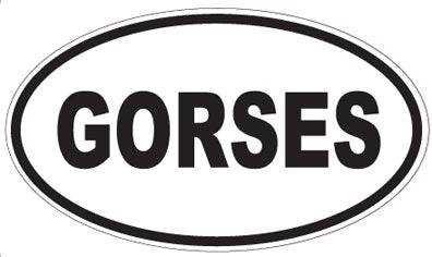 GORSES - Oval Sticker