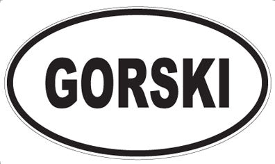 GORSKI - Oval Magnet