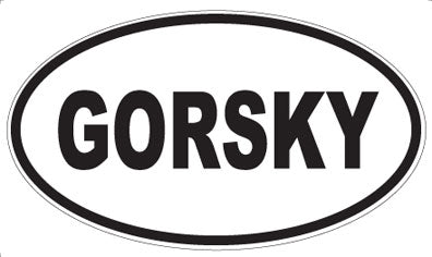 GORSKY - Oval Magnet