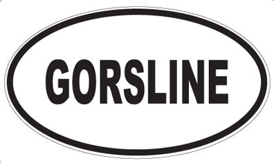 GORSLINE - Oval Sticker