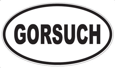GORSUCH - Oval Sticker