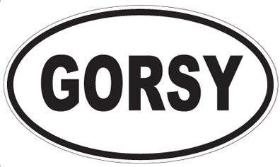 GORSY - Oval Sticker