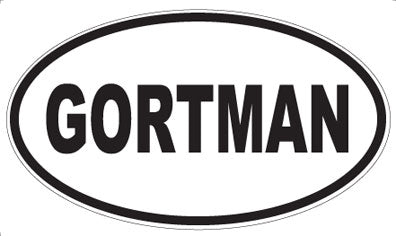 GORTMAN - Oval Magnet
