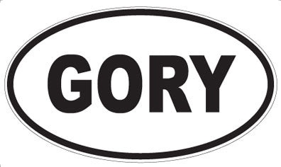 GORY - Oval Magnet