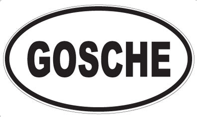 GOSCHE - Oval Magnet