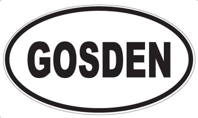 GOSDEN - Oval Magnet