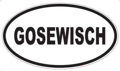 GOSEWISCH - Oval Magnet