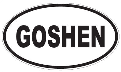 GOSHEN - Oval Magnet