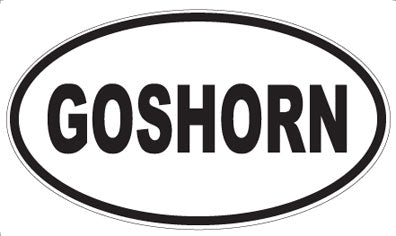 GOSHORN - Oval Magnet
