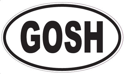 GOSH - Oval Sticker