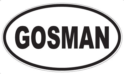 GOSMAN - Oval Sticker