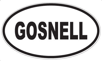 GOSNELL - Oval Magnet