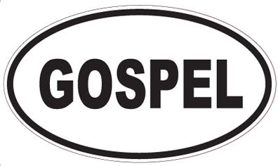 GOSPEL - Oval Sticker