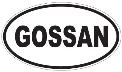 GOSSAN - Oval Sticker