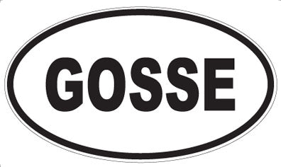 GOSSE - Oval Sticker