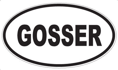 GOSSER - Oval Magnet