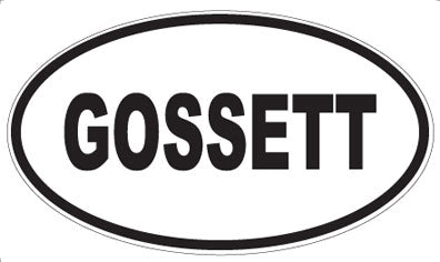 GOSSETT - Oval Magnet