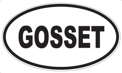 GOSSET - Oval Magnet