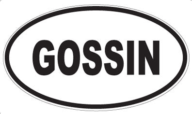 GOSSIN - Oval Magnet