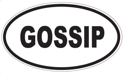 GOSSIP - Oval Sticker